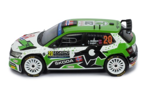 ŠKODA FABIA Rally2 EVO #20 A.Mikkelsen - E.Torstein Winner WRC2 Rallye Monte-Carlo 2022