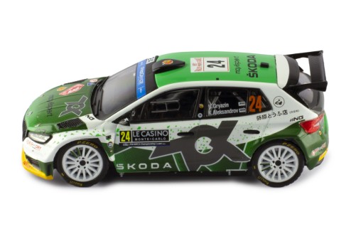 ŠKODA FABIA Rally2 (2023) #24 N.Gryazin - K.Aleksandrov Rallye Monte-Carlo 2023