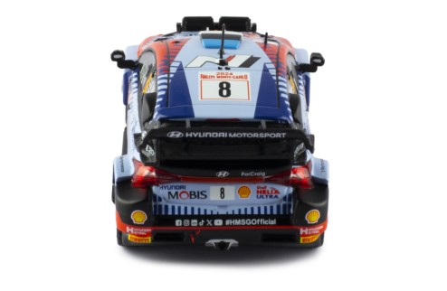 HYUNDAI i20 N Rally1 #8 O.Tanak - M.Jarveoj Rallye Monte-Carlo 2024 (with night lights)