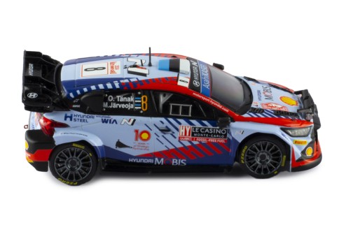 HYUNDAI i20 N Rally1 #8 O.Tanak - M.Jarveoj Rallye Monte-Carlo 2024 (with night lights)