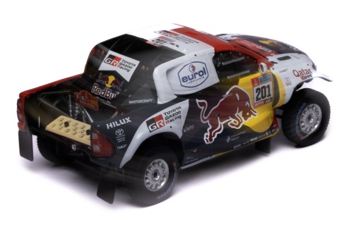 TOYOTA GR DKR Hilux T1+ #201 N. Al-Attiyah - M. Baumel Winner Rally Dakar 2022