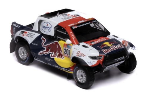 TOYOTA GR DKR Hilux T1+ #201 N. Al-Attiyah - M. Baumel Winner Rally Dakar 2022