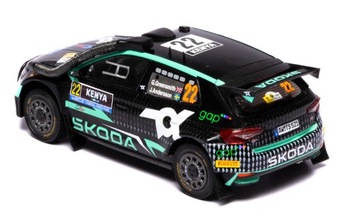 ŠKODA FABIA Rally2 (2023) #22 G.Greensmiith - J.Andersson Winner WRC2 Safari Rally Kenya 2024 