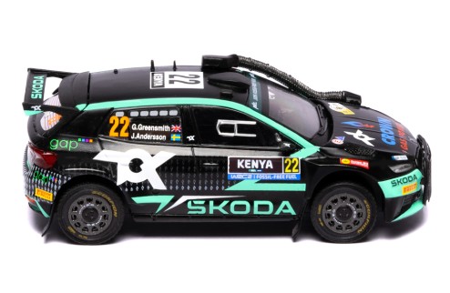 ŠKODA FABIA Rally2 (2023) #22 G.Greensmiith - J.Andersson Winner WRC2 Safari Rally Kenya 2024 