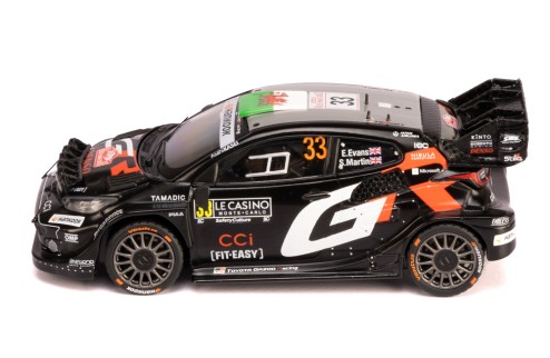 TOYOTA GR YARIS Rally1 #33 E.Evans - S.Martin Rallye Monte-Carlo 2025 (with night lights)