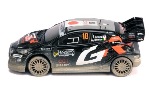 TOYOTA GR YARIS Rally1 #18 T.Katsuka - A.Johnston Rallye Monte-Carlo 2025 (with dirty effect)