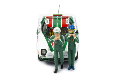 Lancia Stratos HF #10 S. Munari-S. Maiga Winner Rallye Monte Carlo 1976 with Figurines