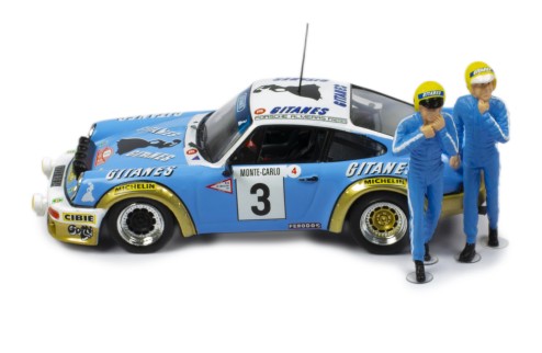 PORSCHE 911 CARRERA RS #3 J.P.Nicolas - V.Laverne Winner Rallye Monte-Carlo 1978 with Figurines