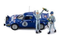 LANCIA STRATOS HF #4 B.Darniche-A.Mahe Winner Rallye Monte-Carlo 1979 with Figurines 