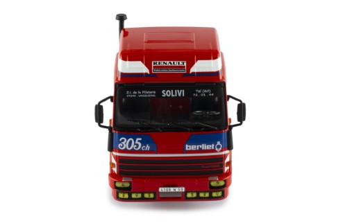 BERLIET TR 350 1978 Red with stripes 
