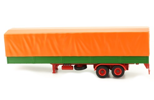 TRUCK Trailer with Canvas cover - Orange/Green