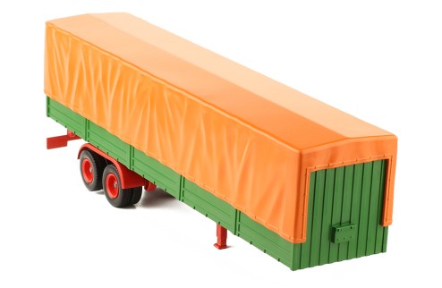 TRUCK Trailer with Canvas cover - Orange/Green