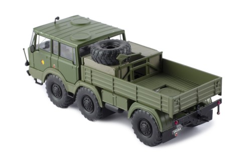TATRA - 813 NVA 6x6 Truck Cassonato Double Cabine 3-Assi 1968 Military Green