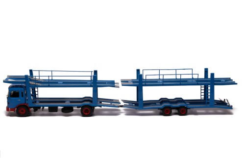 MAN (Car transporter with trailer) 1970 Bleu and Red