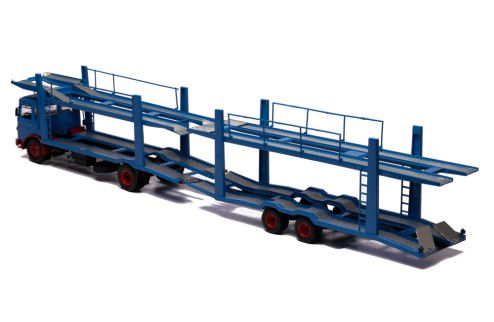 MAN (Car transporter with trailer) 1970 Bleu and Red
