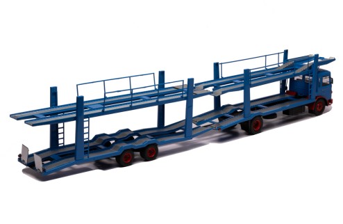 MAN (Car transporter with trailer) 1970 Bleu and Red