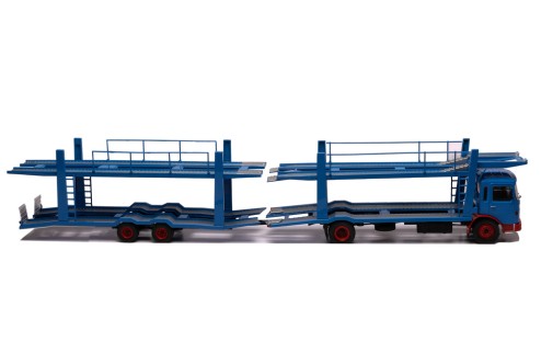MAN (Car transporter with trailer) 1970 Bleu and Red
