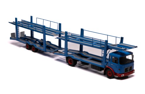 MAN (Car transporter with trailer) 1970 Bleu and Red