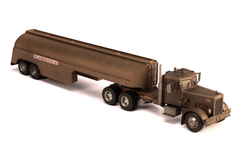 PETERBILT 281 1955 with tank trailer  “Rust effect ”