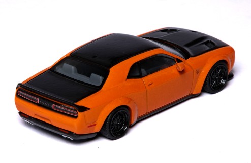 DODGE Challenger SRT Hellcat - 2019 Go Mango Orange and Black