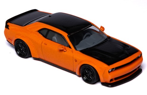 DODGE Challenger SRT Hellcat - 2019 Go Mango Orange and Black