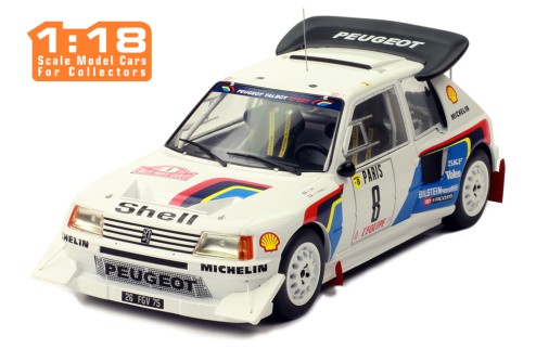 PEUGEOT 205 t16 E2 #8 B. Saby-J. Fauchille Rally Monte-Carlo 1986