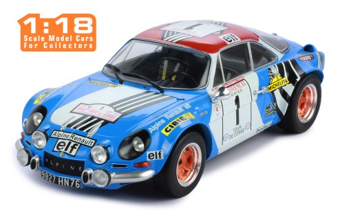 RENAULT Alpine A110 1600S #1 J.P.Nicolas - M.Vial Winner Rally Tour De Corse 1973 