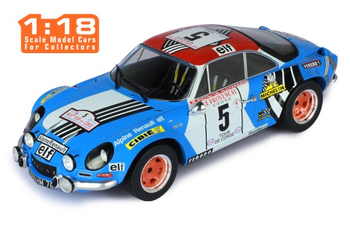 RENAULT Alpine A110 1600S #5 J.F.Piot - J.De Alexandris Rally Tour De Corse 1973 