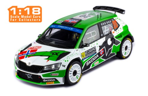 ŠKODA FABIA Rally2 EVO #20 A.Mikkelsen - E.Torstein Winner WRC2 Rallye Monte-Carlo 2022