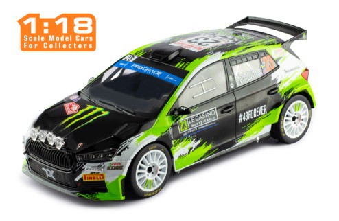 ŠKODA FABIA Rally2 (2023) #23 O.Solberg - E.Edmondson Rallye Monte-Carlo 2023
