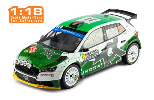 ŠKODA FABIA Rally2 (2023) #24 N.Gryazin - K.Aleksandrov Rallye Monte-Carlo 2023