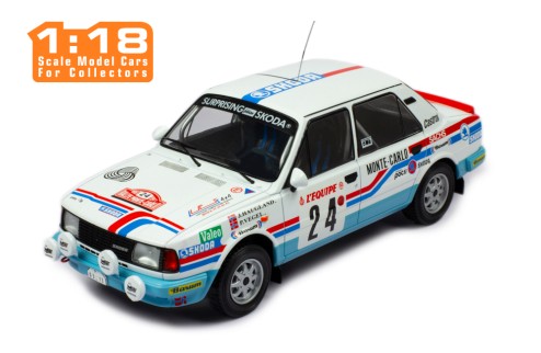 ŠKODA 130L #24  J.Haugland - P.Vegel Rally Monte-Carlo 1987