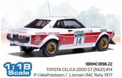 TOYOTA CELICA 2000 GT (RA21) #14 - P-I.Walfriedsson - J.Jensen RAC Rally 1977 TOYOTA CELICA 2000 GT (RA21) #14 - P-I.Walfriedsson - J.Jensen RAC Rally 1977