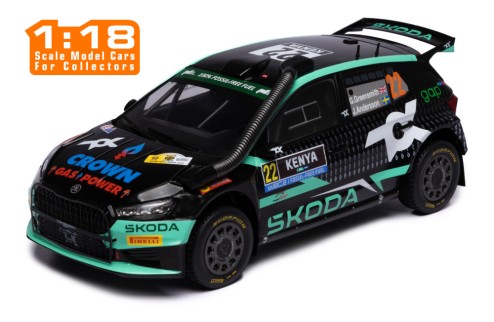 ŠKODA FABIA Rally2 (2023) #22 G.Greensmiith - J.Andersson Winner WRC2 Safari Rally Kenya 2024 