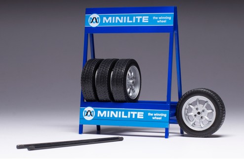 SET of 4 WHEELS 1/18 - Mini Lite (III) - Silver