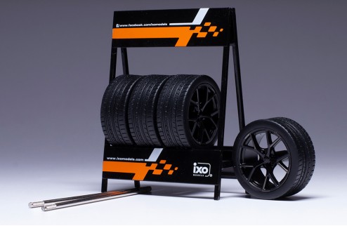 SET of 4 WHEELS 1/18 - RS3 Wheels - Black  