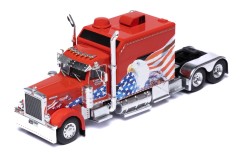 PETERBILT 379 2002 Custom in Red with American Flag