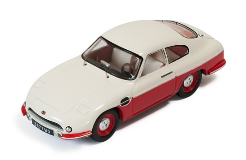 DB Panhard HBR5 1957 Beige and Red (Closed Lights)