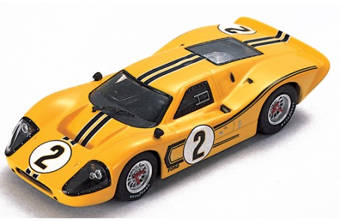 Ford MKIV B. McLaren-M. Donohue (Yellow) #2 2nd Le Mans 1967