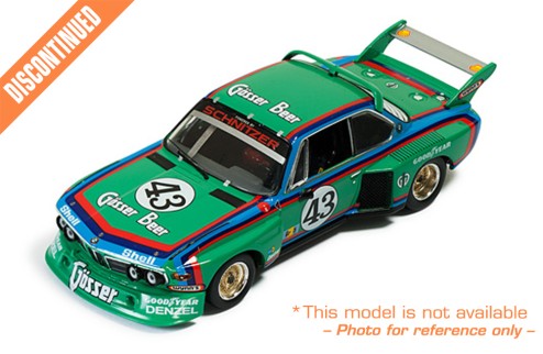 BMW 3.5 CSL Gr.5 #43 D.Quester / A.Peltier / A. KrebsLe Mans 1976