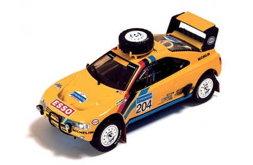 PEUGEOT 405 T16 "YELLOW" #204 B.Waldegaard-J.C.Fenouil PARIS-DAKAR 1990