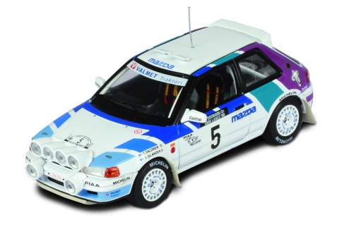 MAZDA 323 GT-X #5 T.Salonen - V.Silander Rally 1000 Lakes 1990 (with night lights)