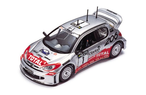 Peugeot 206WRC M. Gronholm Winner Finland Rally 2001