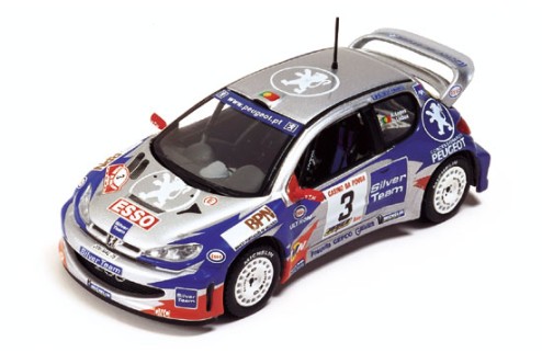 PEUGEOT 206WRC "SILVER TEAM" A.LOPES PORTUGAL RALLY CHAMPION 2001