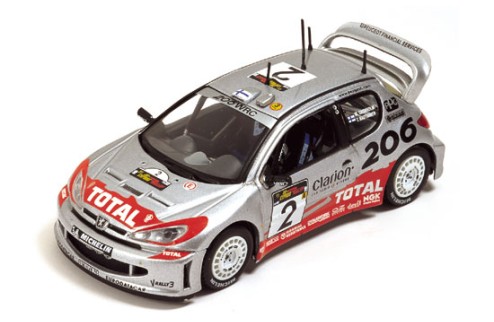 Peugeot 206WRC M. Gronholm-T. Rautianen Winner Cyprus Rally 2002