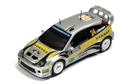 Ford Focus WRC (Ponsee) #24 M. Hirvonen-J. Lehtinen Rally Acropolis 2005 (Grey & Yellow)