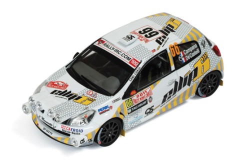 Renault Clio R3 #66 P. Campana-S. de Castelli Rally Monte Carlo 2011 (with night lights)