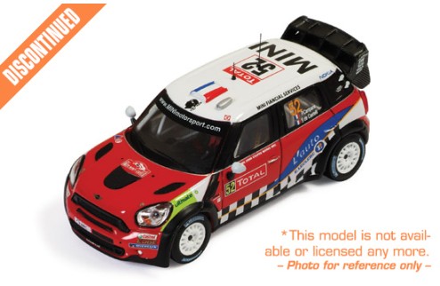 Mini John Cooper Works #52 P. Campana-S. de Castelli Rally Monte Carlo 2012