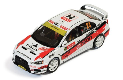 Mitsubishi Lancer Evo X #24 O. Burri-J. Ferrero Rally Monte Carlo 2012