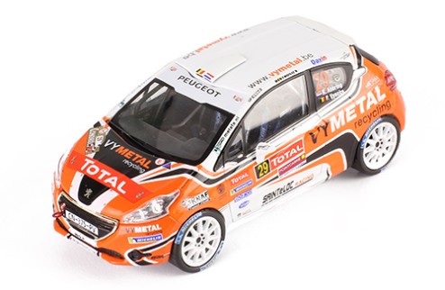 PEUGEOT 208 R2 #29 K.Abbring-P.Vyncke Rallye du Condroz 2013 (champion 208 R2 cup)